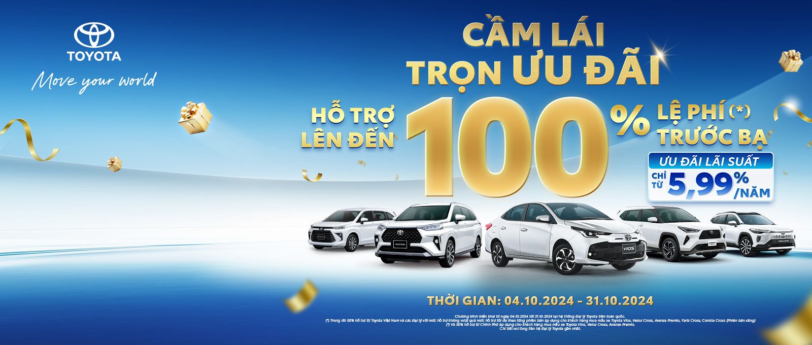 Cầm lái Trọn ưu đãi banner mua xe ô tô