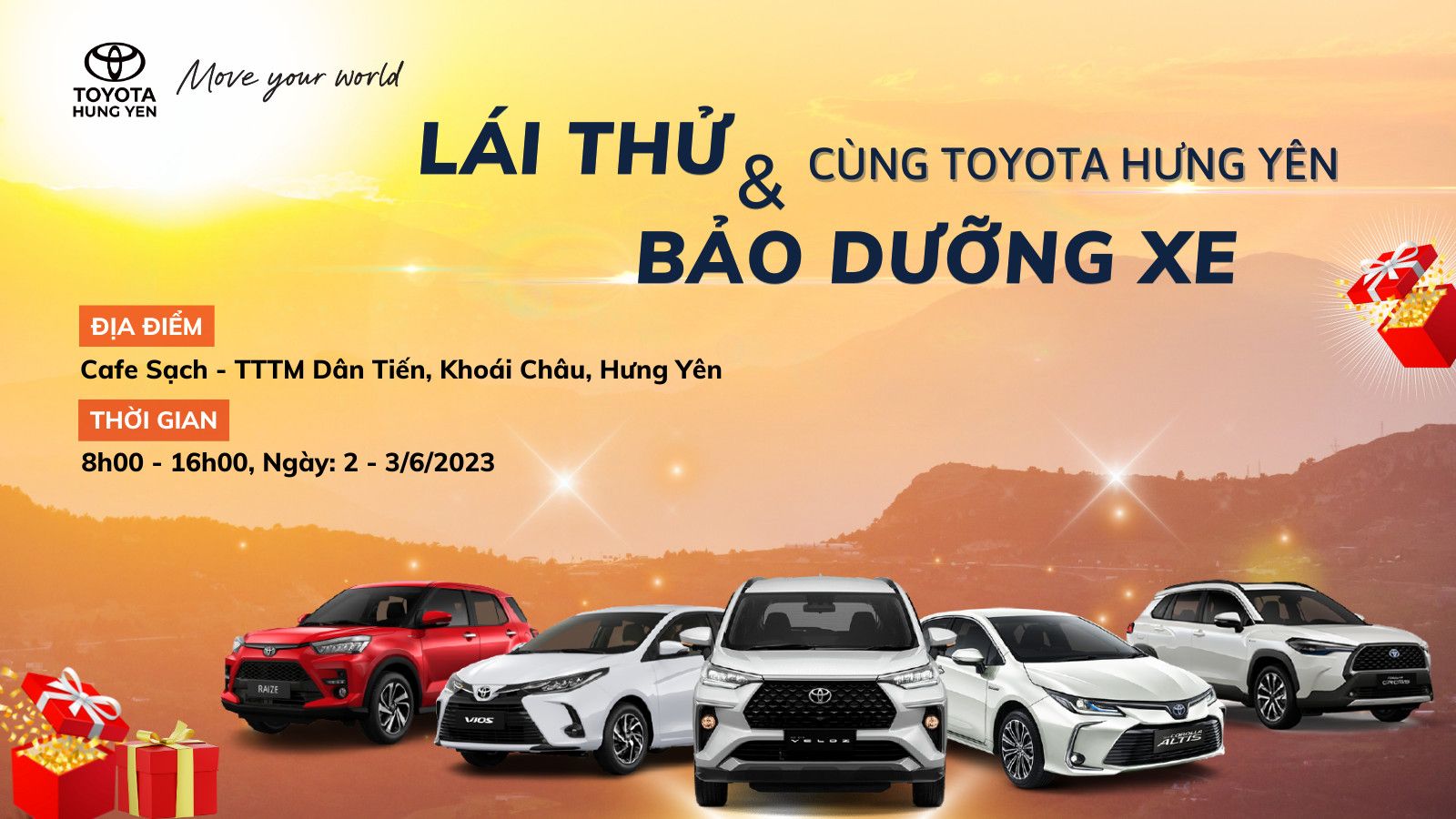 Sự kiện lái thử, chăm sóc và bảo dưỡng xe cùng Toyota tại Khoái Châu, Hưng Yên