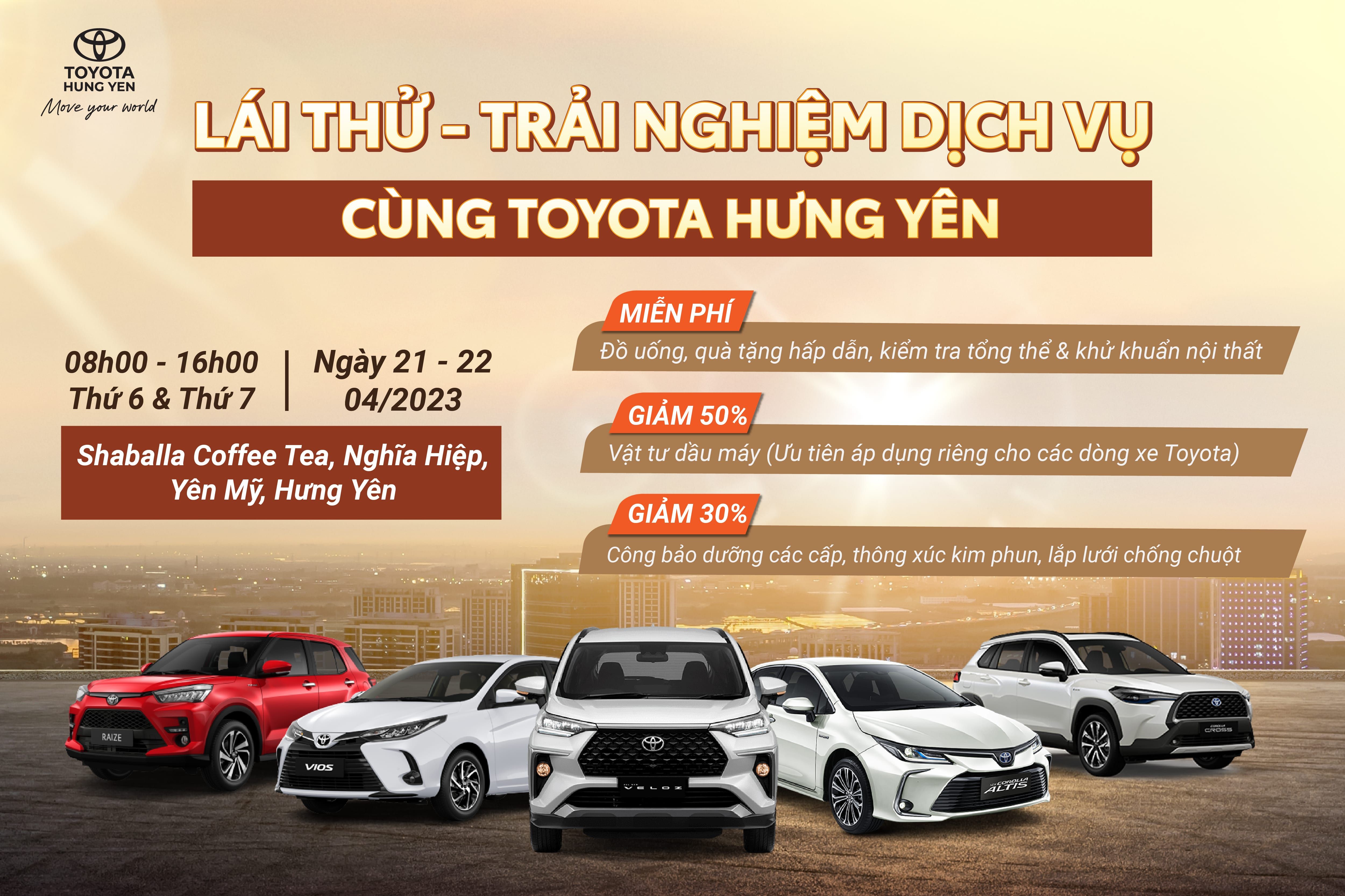 SỰ KIỆN LỚN NHẤT THÁNG 4/2023 CỦA TOYOTA HƯNG YÊN