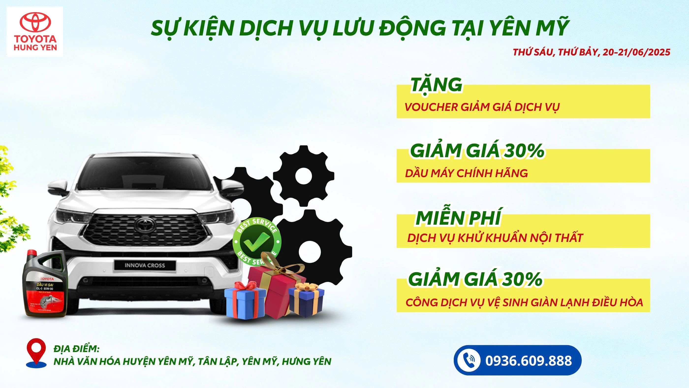 Sự kiện sửa chữa lưu động tại Yên Mỹ, Hưng Yên - Cơ hội chăm sóc xe không thể bỏ lỡ!