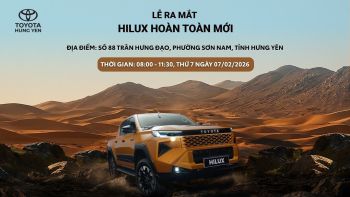 LỄ RA MẮT VÀ TRƯNG BÀY TOYOTA HILUX THẾ HỆ MỚI TẠI TOYOTA HƯNG YÊN – DUY NHẤT 07/02!