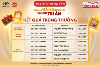 Thông báo trúng thưởng Chương trình “Tháng Vàng Dịch Vụ – Vạn Lời Tri Ân” - Ngày quay thưởng: 06/12/2025